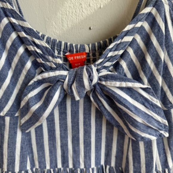 JOE FRESH Linen Striped Dress - Size S - Picture 6 of 6